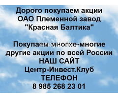 Покупаем акции ОАО Красная Балтика и любые другие акции по всей России